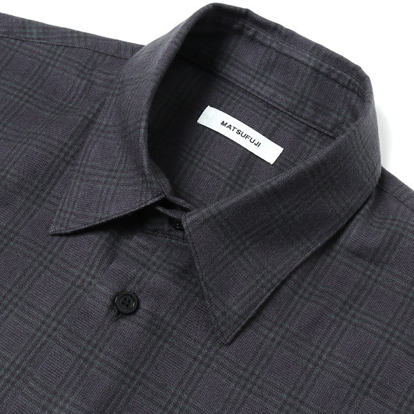 Flannel Check Utility Oversize Shirt (M213-0302) | MATSUFUJI