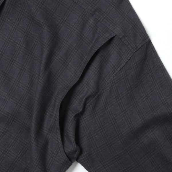 Flannel Check Utility Oversize Shirt (M213-0302) | MATSUFUJI