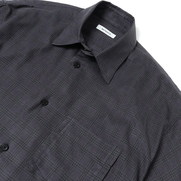 Flannel Check Utility Oversize Shirt (M213-0302) | MATSUFUJI