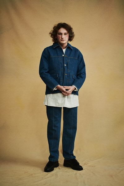 Denim Straight Trousers (M223-0404) | MATSUFUJI / パンツ (MEN