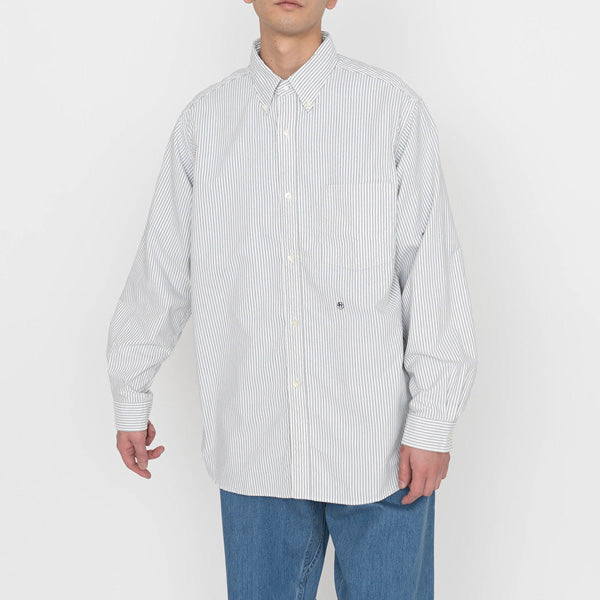 Button Down Stripe Wind Shirt (SUGS109) | nanamica / シャツ (MEN