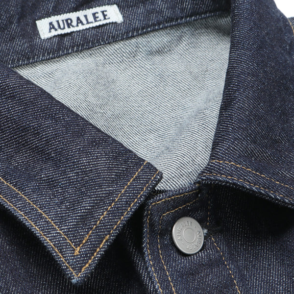 WASHED HARD TWIST DENIM BLOUZON (A21AB03DM) | AURALEE / ジャケット