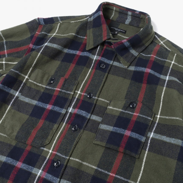 Work Shirt - Big Plaid Heavy Flannel (LN029) | ENGINEERED GARMENTS