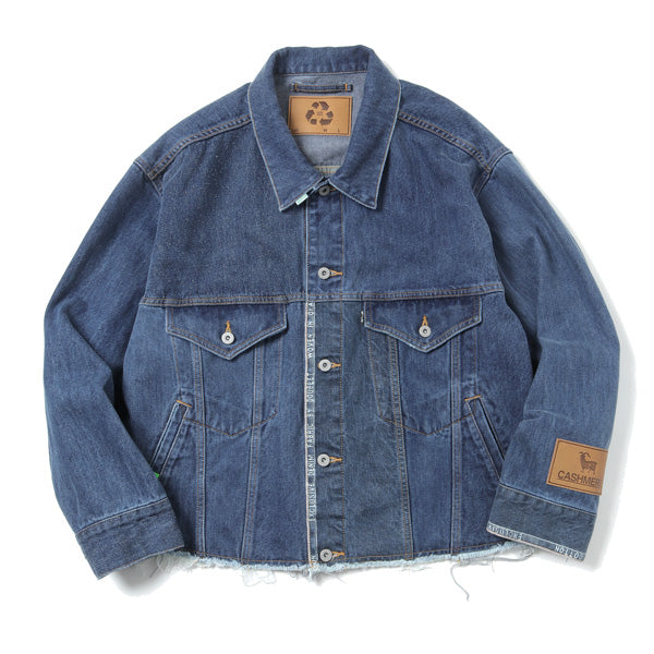 UPCYCLE ORIGINAL DENIM PATCHWORK JACKET (21AW12BL126) | doublet