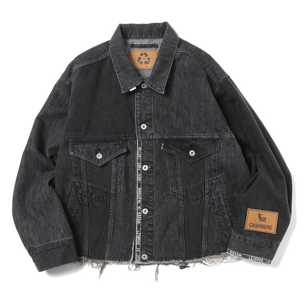 UPCYCLE ORIGINAL DENIM PATCHWORK JACKET (21AW12BL126) | doublet