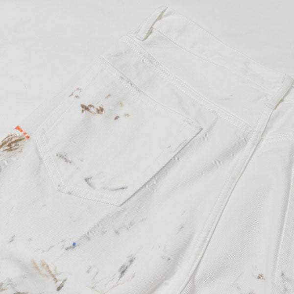 HARD TWIST DENIM HAND PAINTED 5P PANTS (A20AP01DP) | AURALEE