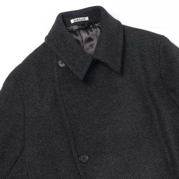 LIGHT MELTON DOUBLE-BREASTED COAT (A20AC01LM) | AURALEE 