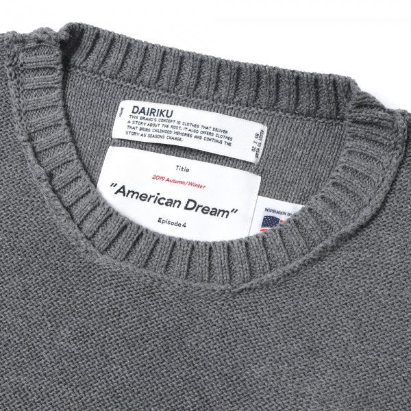 American Dream Inside-out Knit (22AW K-1) | DAIRIKU / トップス