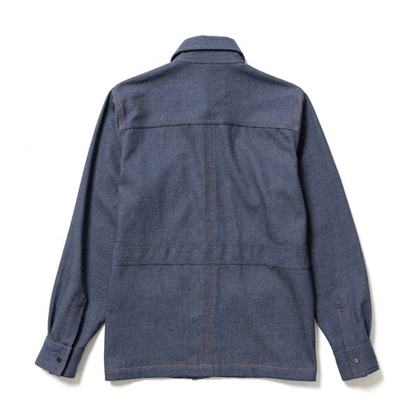 DENIM BUSH SHIRT JACKET (22AW-SY9-007) | Sasquatchfabrix. / シャツ