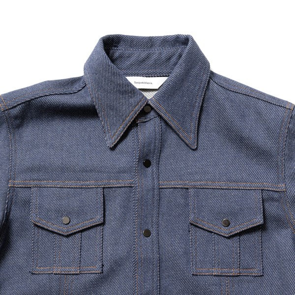 DENIM BUSH SHIRT JACKET (22AW-SY9-007) | Sasquatchfabrix. / シャツ