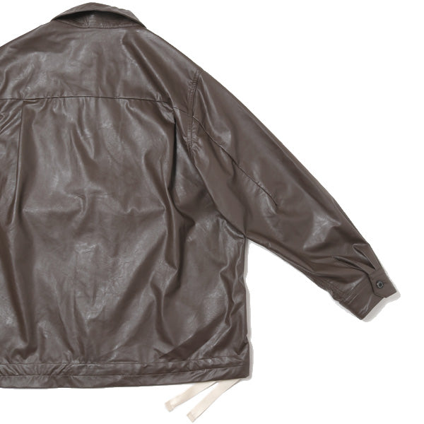 MIL SHT - Wet Synthetic Leather - (21A-031210) | saby / シャツ