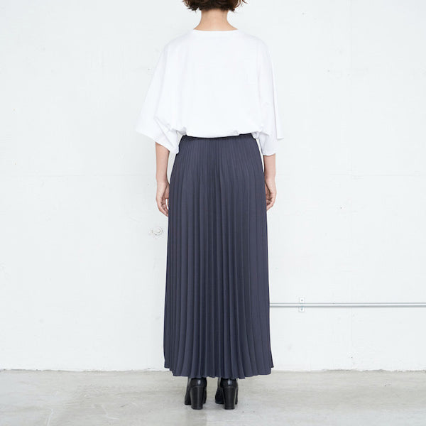 Satin Long Pleats Skirt (GL203-40006) | Graphpaper