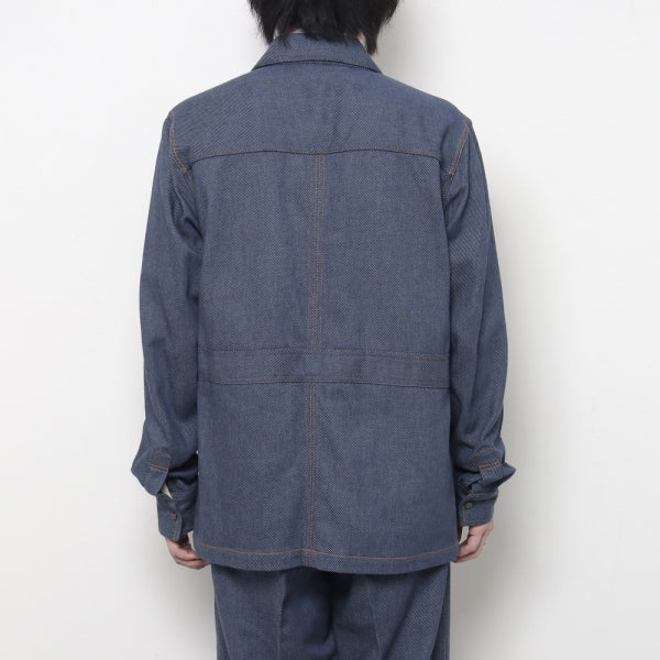 DENIM BUSH SHIRT JACKET (22AW-SY9-007) | Sasquatchfabrix. / シャツ