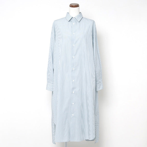 Graphpaper） Broad Stripe Regular Oversized Shirt Dress (GL231