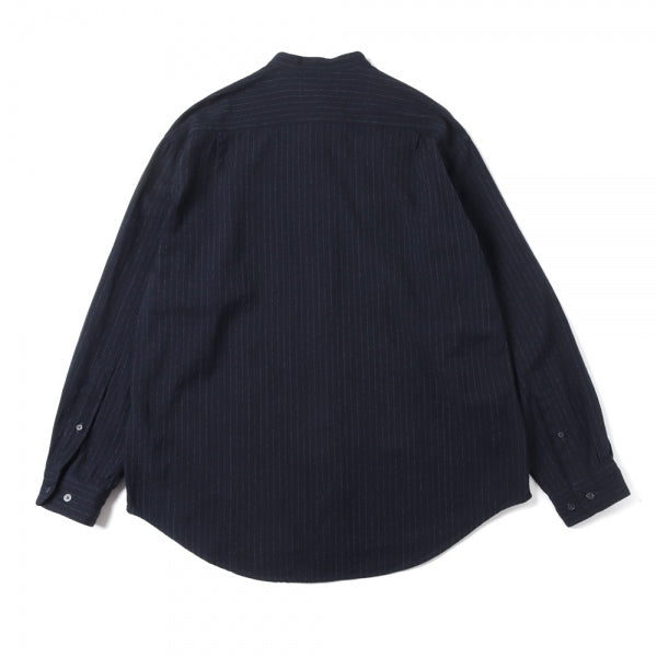 BAND COLLAR SHIRT WOOL SILK STRIPE (M22C-02SH01C) | marka / シャツ (MEN) |  marka正規取扱店DIVERSE