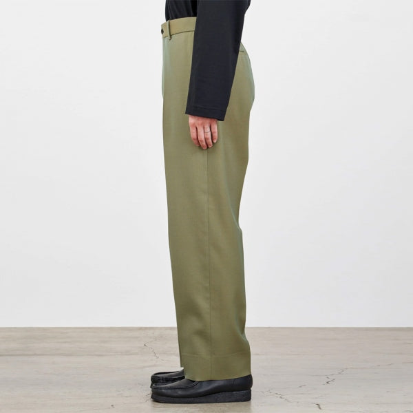 FLAT FRONT TROUSERS ORGANIC WOOL SURVIVAL CLOTH (A22C-06PT03C 