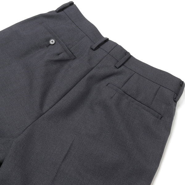 BLUEFACED WOOL WIDE SLACKS