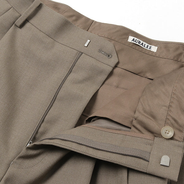 BLUEFACED WOOL WIDE SLACKS