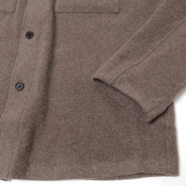 CASHMERE WOOL BRUSHED JERSEY BIG SHIRTS (A21AB01PT) | AURALEE / シャツ (MEN) |  AURALEE正規取扱店DIVERSE