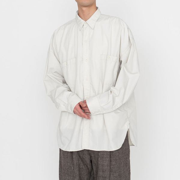 Nanamica Deck Shirt SUGF294 Ecru身幅70cm