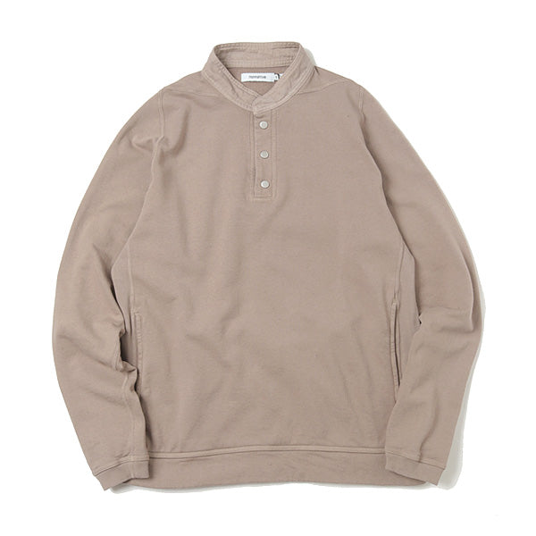 DWELLER HENLEY NECK L/S COTTON SWEAT OVERDYED (C3904) | nonnative / カットソー  (MEN) | nonnative正規取扱店DIVERSE