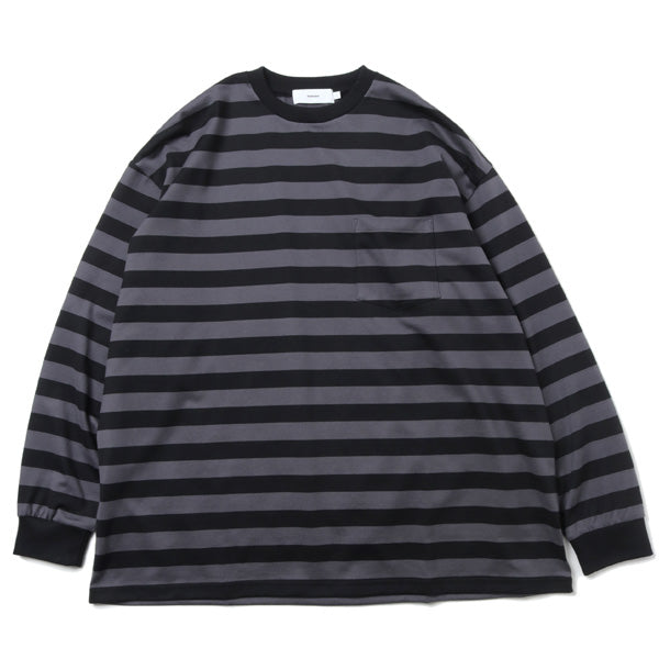 Border L/S Pocket Tee (GU213-70147B) | Graphpaper / カットソー 