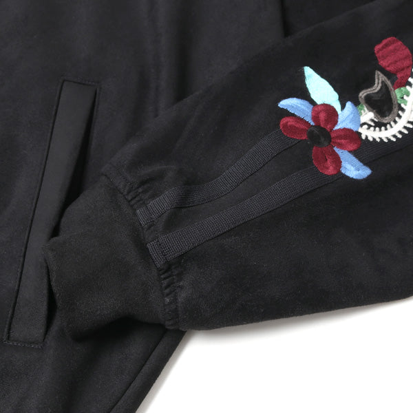 CHAOS EMBROIDERY SUEDE TRACK JACKET (20AW20BL110) | doublet