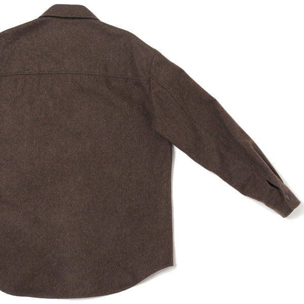 SUPER MILLED SHETLAND WOOL SHIRTS (A21AS01LH) | AURALEE / シャツ 