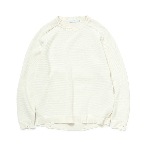 TROOPER SWEATER COTTON YARN OVERDYED VW (NN-K4102) | nonnative