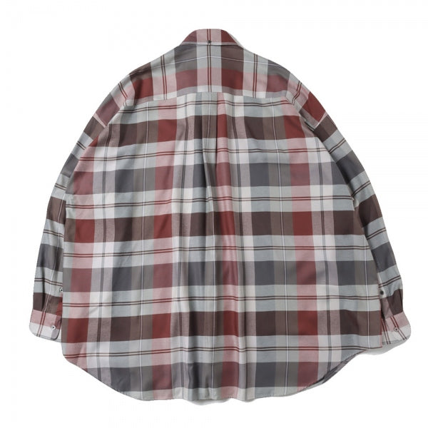 Viscose Check Oversized B.D. Shirt (GM223-50197) | Graphpaper