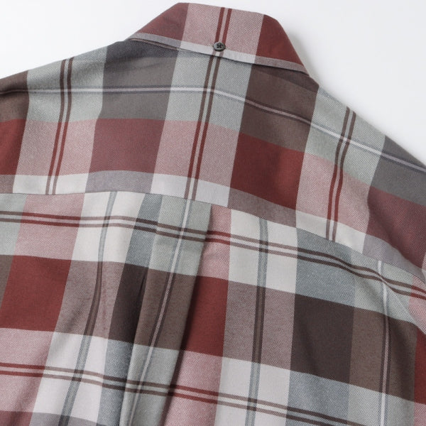 Viscose Check Oversized B.D. Shirt (GM223-50197) | Graphpaper