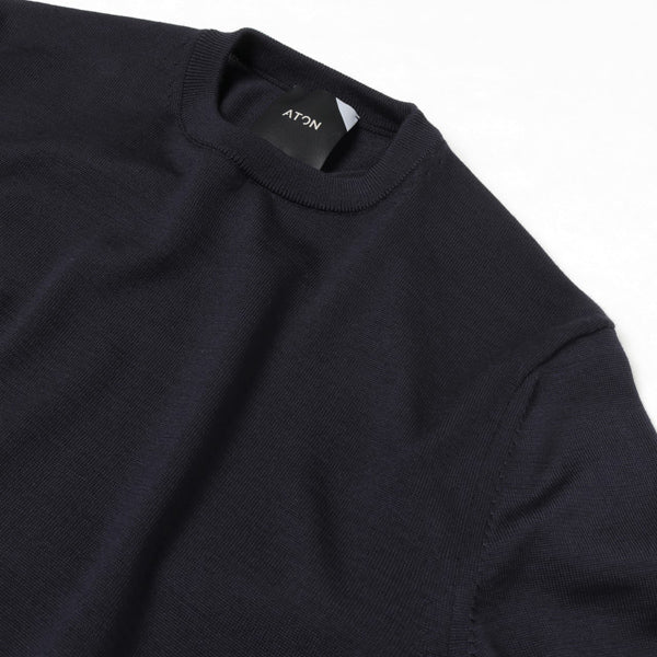 SLOW WOOL / クルーネックセーター(UNISEX) (KRAGBW0801) | ATON