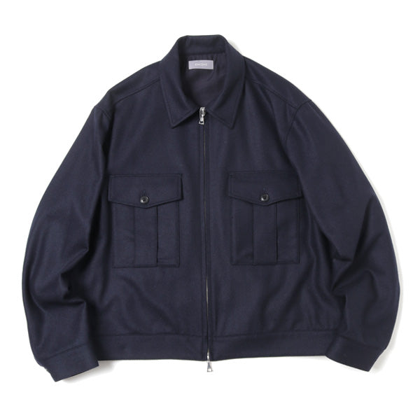 WOOL FLANNEL WORK BLOUSON