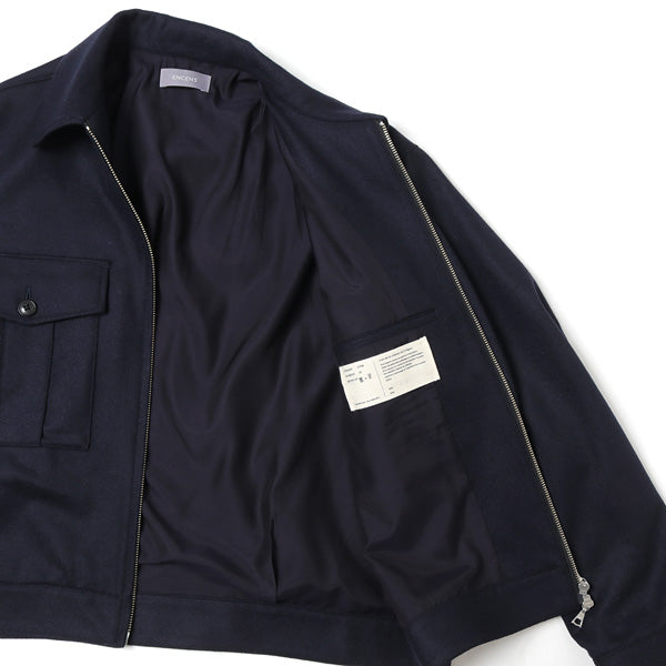 WOOL FLANNEL WORK BLOUSON