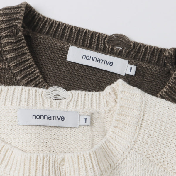 TROOPER SWEATER COTTON YARN OVERDYED VW (NN-K4102) | nonnative 