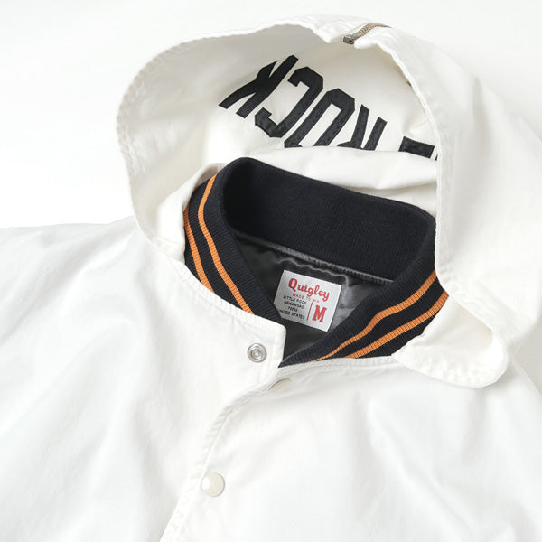 COTTON HOOD VARSITY JACKET (21A-QGY5004) | Quigley / ジャケット