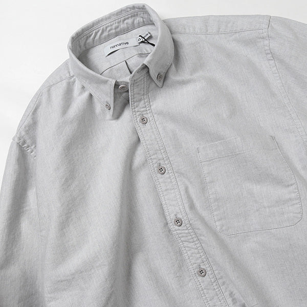 DWELLER B.D. SHIRT RELAXED FIT COTTON OXFORD (S3802) | nonnative