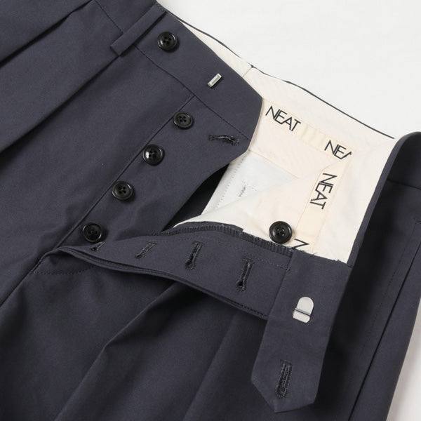 NEAT England Ventile Tapered Navy 48 - スラックス