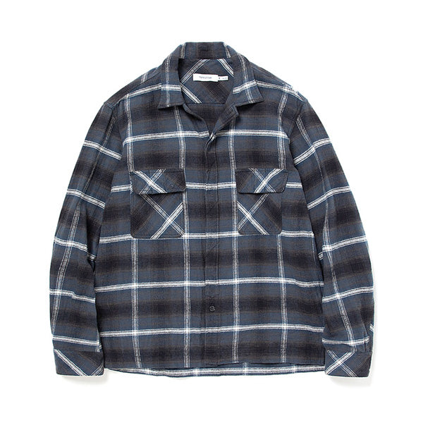 WORKER L/S SHIRT COTTON TWILL OMBRE PLAID (NN-S4118) | nonnative 