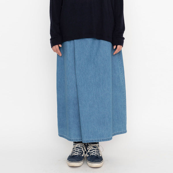 Light Denim Wrap Skirt (NTW5057N) | THE NORTH FACE PURPLE LABEL 