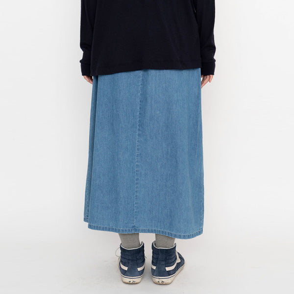 Light Denim Wrap Skirt (NTW5057N) | THE NORTH FACE PURPLE LABEL 