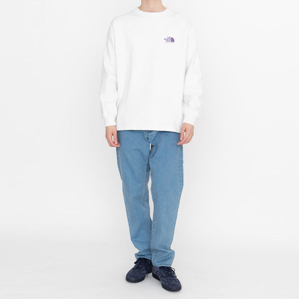 8oz L/S Logo Tee (NT3072N) | THE NORTH FACE PURPLE LABEL 