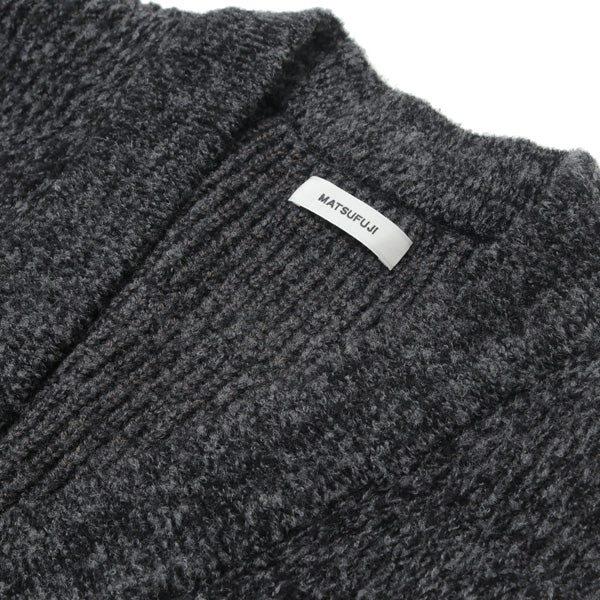 Melange Knit Long Cardigan (213-0501) | MATSUFUJI / トップス (MEN) | MATSUFUJI 正規取扱店DIVERSE