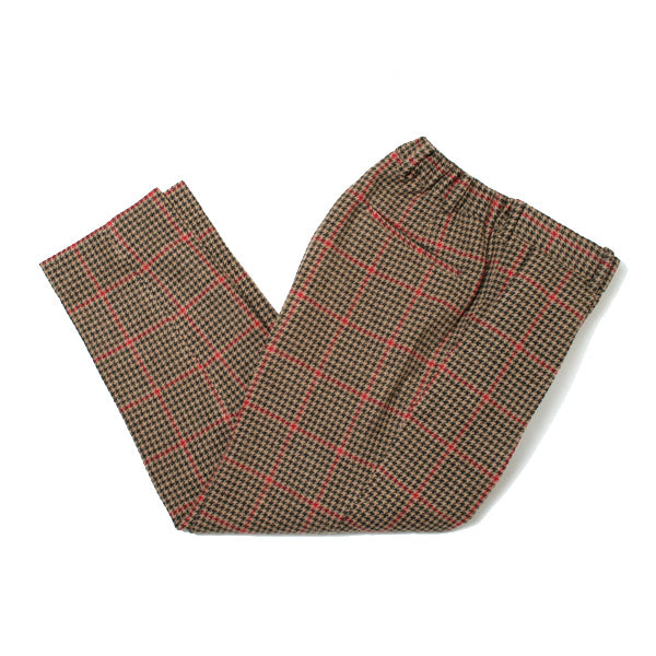 FRONT PLEATS PEGTOP SHETLAND WOOL GUNCLUB CHECK (A18C-08PT01C