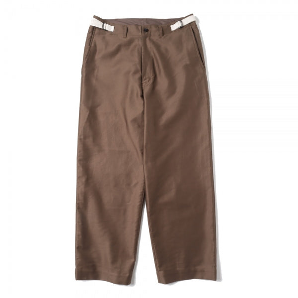 SIDE ADJUST TROUSERS ORGANIC COTTON SOFT MOLESKIN (M22C