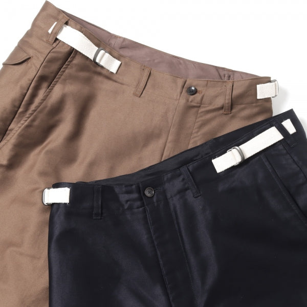 SIDE ADJUST TROUSERS ORGANIC COTTON SOFT MOLESKIN (M22C-05PT01C