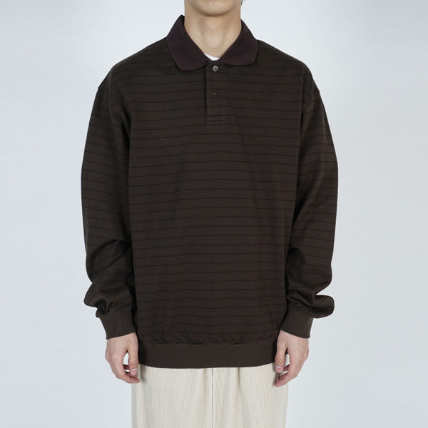 BORDER L/S POLO (223-60105) | UNIVERSAL PRODUCTS / カットソー (MEN