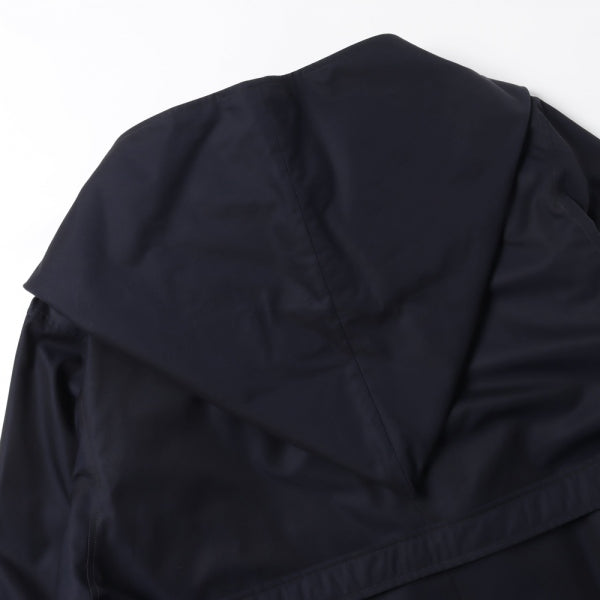 Gabardine Hooded Coat