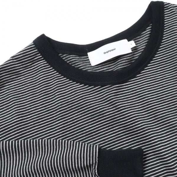 Wool Border L/S Tee (GU223-70097B) | Graphpaper / カットソー (MEN