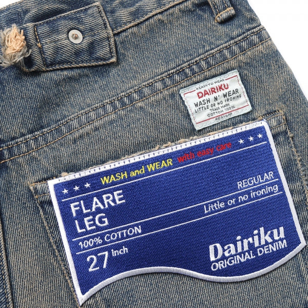 Flare Mud Vintage Denim Pants